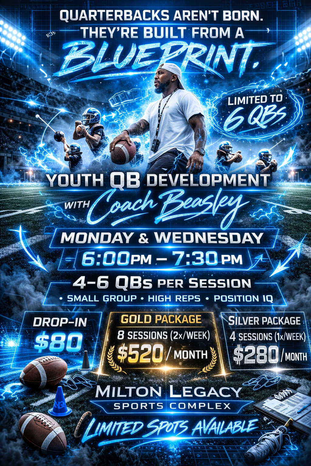 Youth QB Development Clinic with Coach Beasley