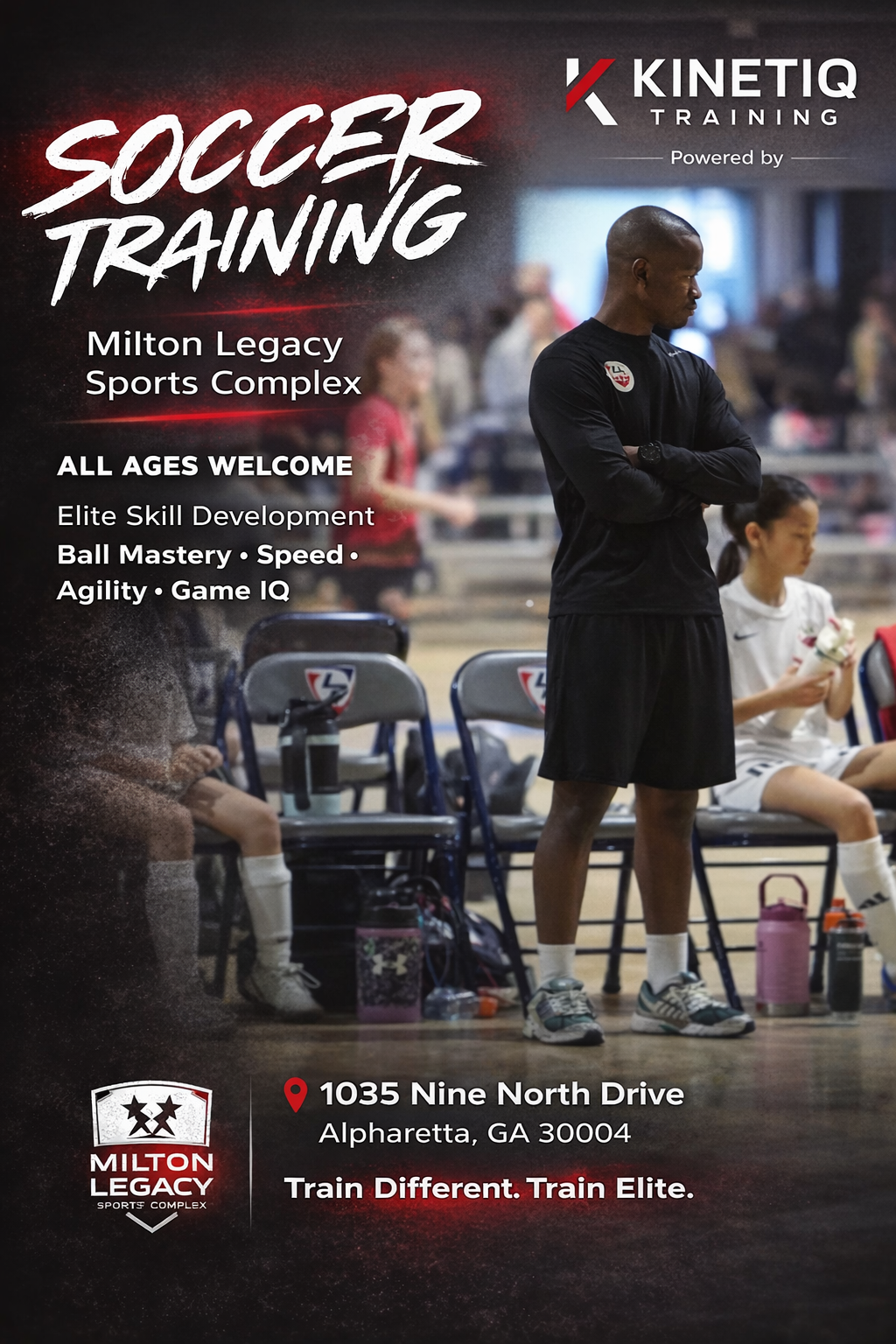 Soccer training at Milton Legacy Sports Complex